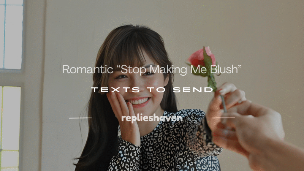 stop making me blush