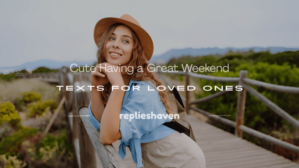 having a great weekend 