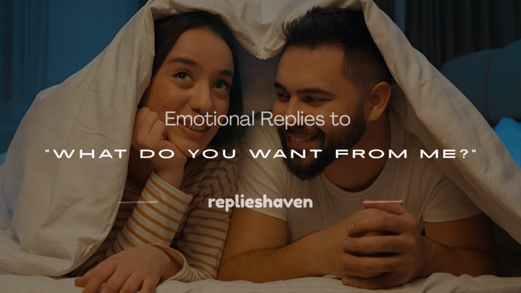 what do you want from me 