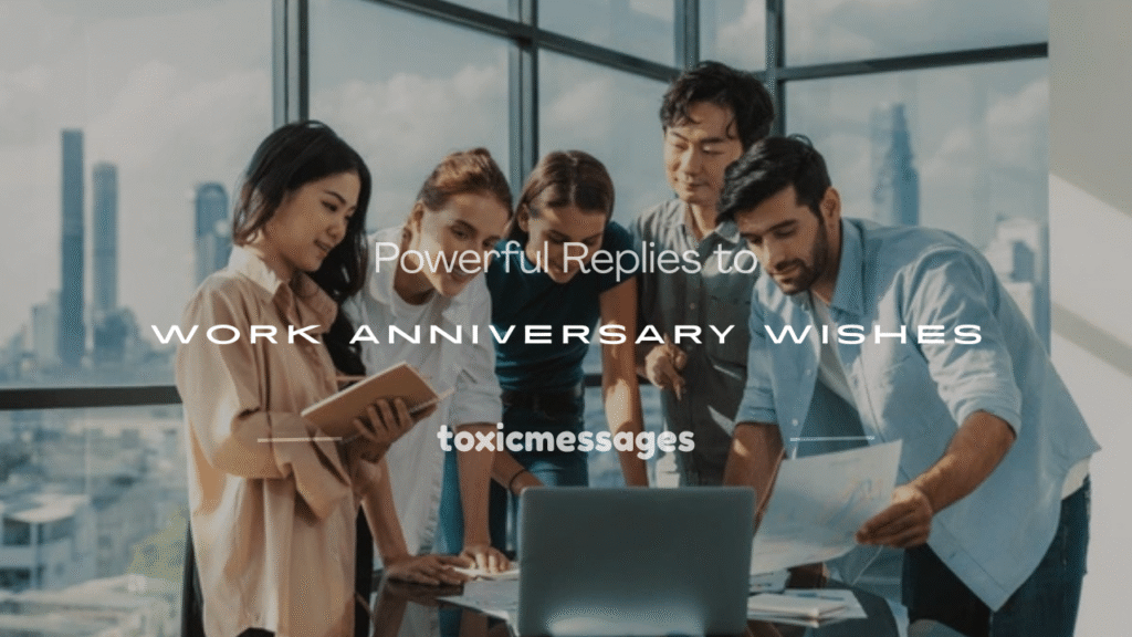 reply to work anniversary wishes